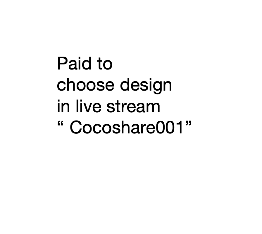 Order in our Tiktok Live Stream Named "Cocoshare001"