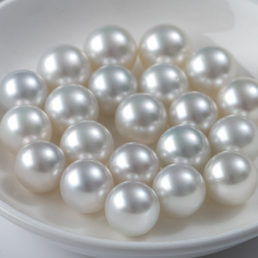 (4A 5A)9-18mm Wholesale seawater pearls South Sea white round naked pearls