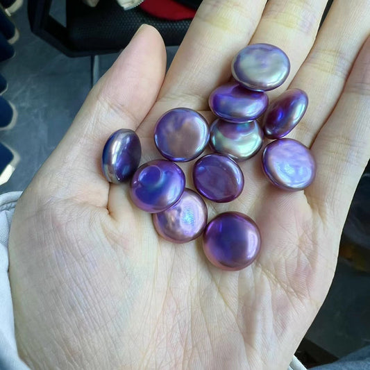 100% natural pearls purple Baroque pearls good quality