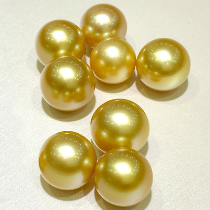 Wholesale South Sea Golden Pearl Seawater Pearl Loose Beads 17-18mm Almost Flawless
