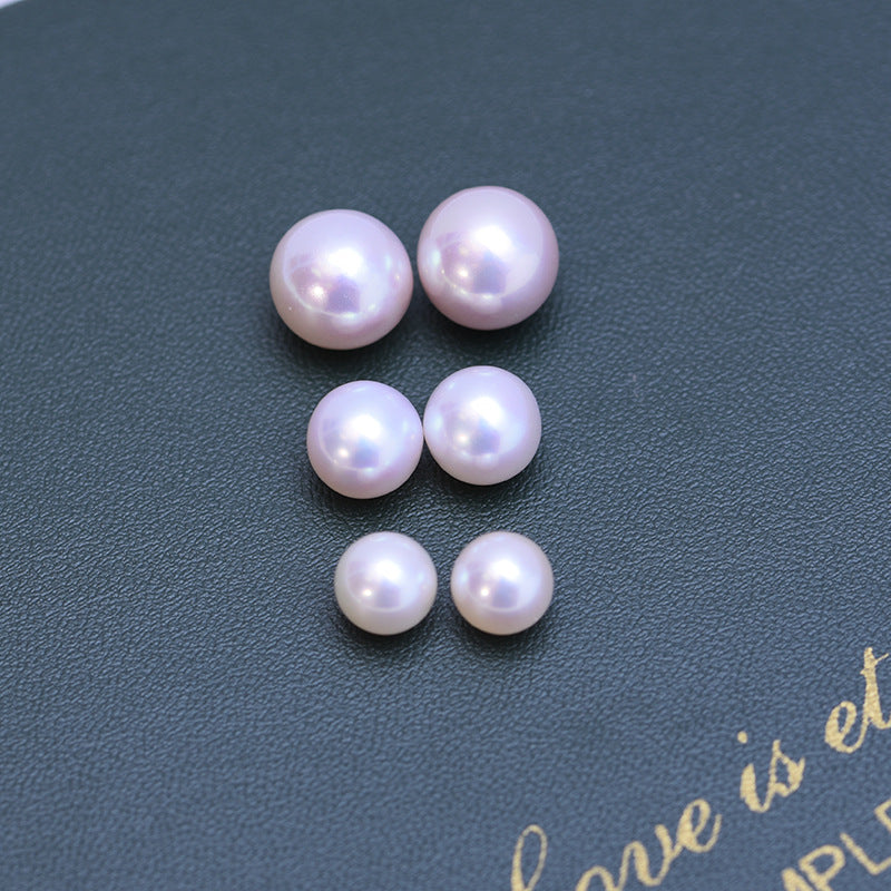 Natural freshwater pearl 4-10mm white round with strong light wholesale