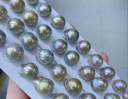 15-20mm Colorful Natural Baroque Pearl Almost Flawless DIY
