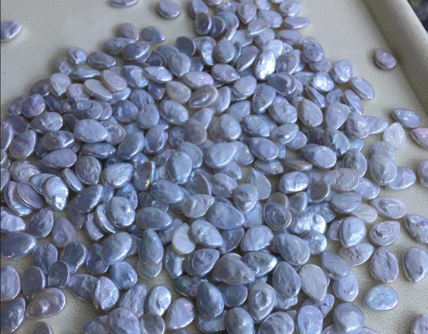Natural Baroque melon seed flat sheet irregular freshwater pearl DIY Wholesale Good Price