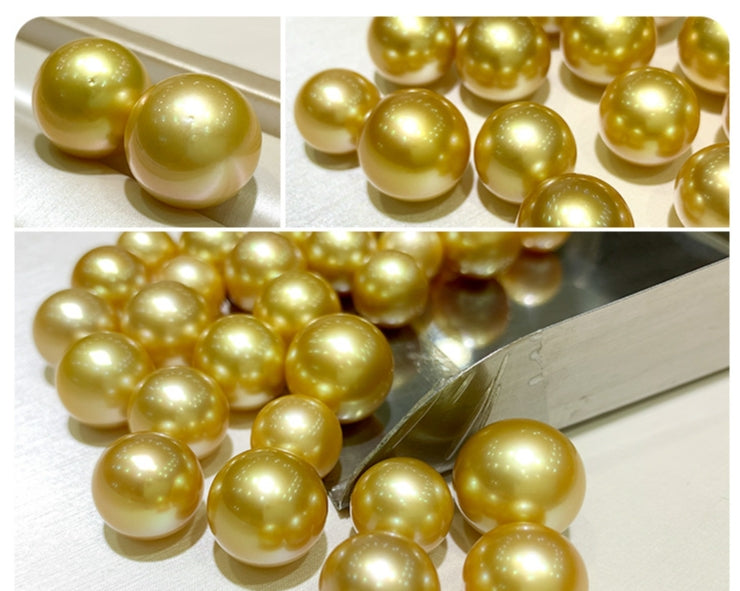 Wholesale South Sea Golden Pearl Seawater Pearl Loose Beads 17-18mm Almost Flawless