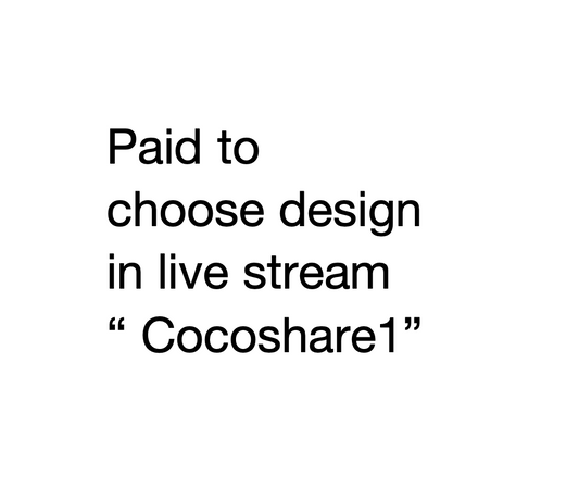 Create a "shopping basket" on Tiktok named "Cocoshare1" live stream mixing designs free shipping amount/deposit/balance payment link