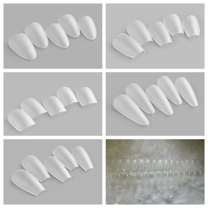 DIY Press on Nails loose false nails 30pcs/strip accessories matte finish sanding transparent