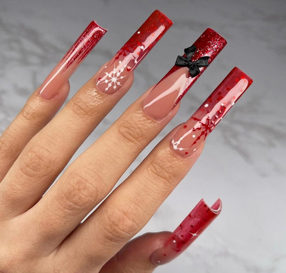 US$2.6/set Christmas Press on nails mixing design available surprise amazing love gifts for mum sisters girls 5 sets free shipping