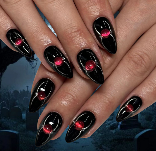 Spider cool Halloween Style Festival press on nails gifts spooky nails 24pcs/set HPG0021