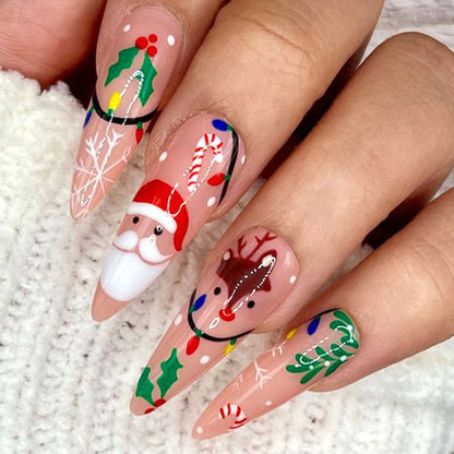 US$2.6/set Christmas Press on nails mixing design available surprise amazing love gifts for mum sisters girls 5 sets free shipping