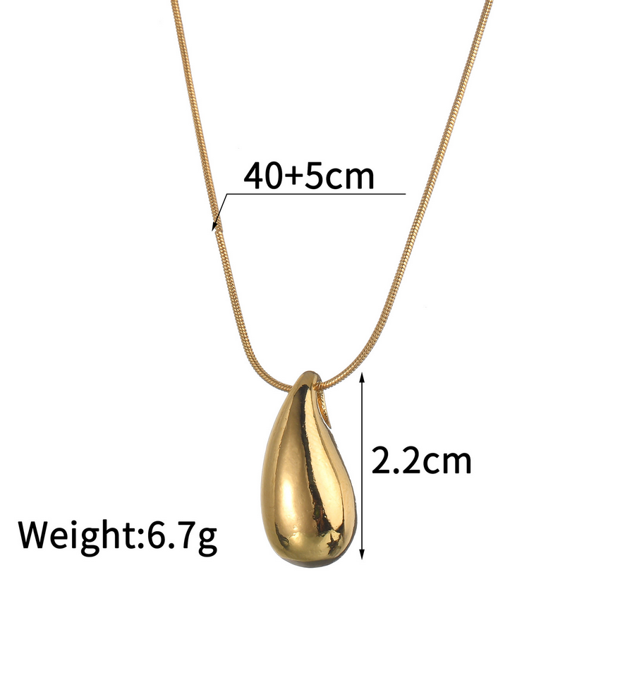 Joyería de moda de acero inoxidable de gran calidad, collar dorado, regalo sorpresa de amor, 5 piezas, envío gratis