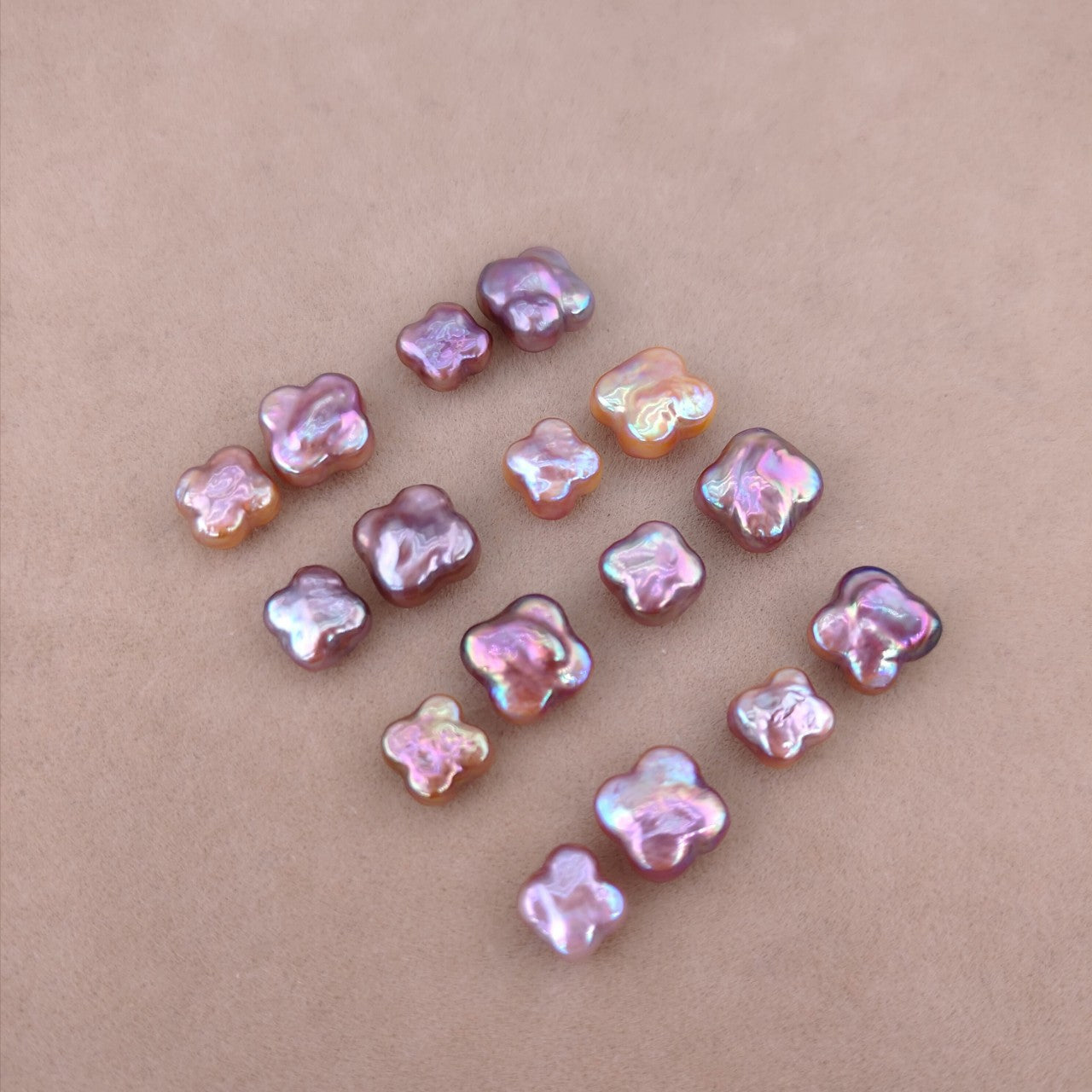 Natural Clover Lucky Grass Colorful Baroque Pearl Freshwater Pearl Great quality