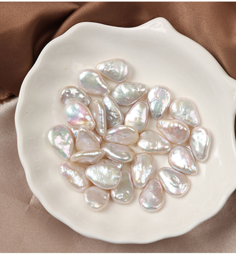 11 * 16mm Baroque Water Drop Pearl Naked Pearl Natural Freshwater Pearl DIY Jewelry Accessories
