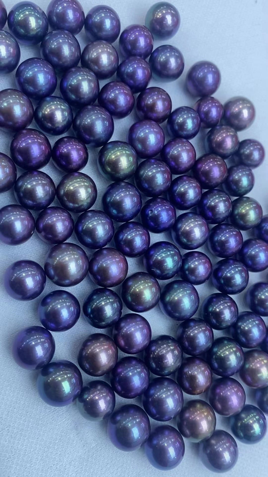 Great quality 12mm naked pearl natural flawless top natural purple pearls