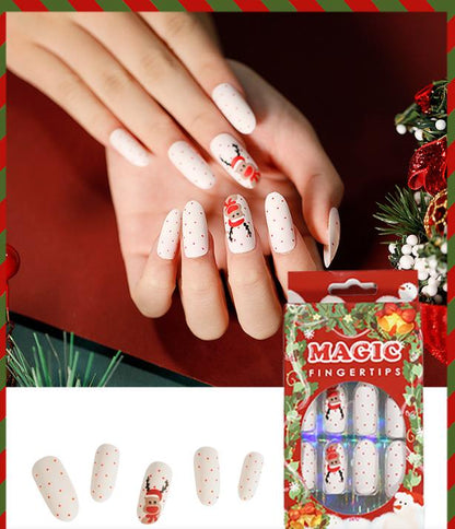 wholesale Christmas Press on nail New design false nails for women gift OEM customized Logo