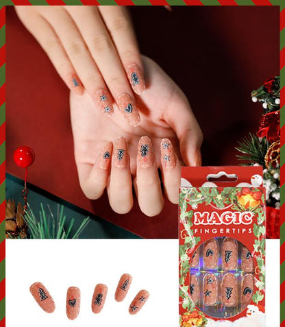 wholesale Christmas Press on nail New design false nails for women gift OEM customized Logo