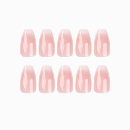 short pink and white gradient Press on Nails False Nails For Girls Gifts Mamufacturer