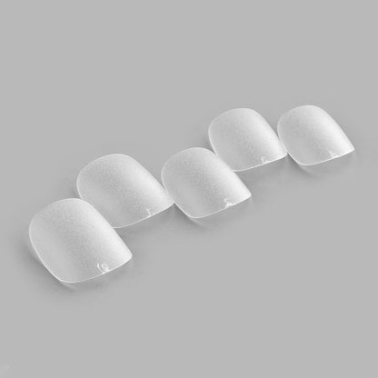 DIY Press on Nails loose false nails 30pcs/strip accessories matte finish sanding transparent