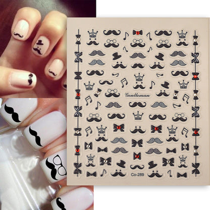 DIY Nails stickers easy to make your nails as you like just one step many designs to choose free shipping