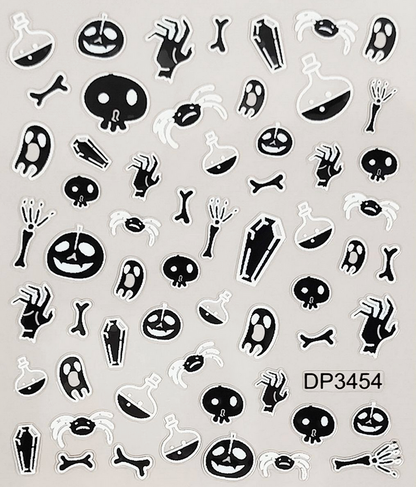 Glow lighting DIY Press on Nails stickers easy to make your nails just one step many designs to choose amazing Halloween surprise birthday gifts