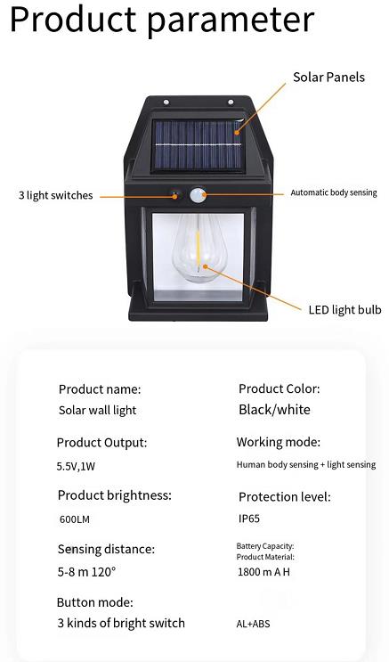 High quality solar sensor light Mamufacturer in China Cheap