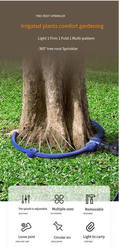 New folding 360 °root irrigator annular sprinkler patented design great quality Mamufacturer in China Good Price
