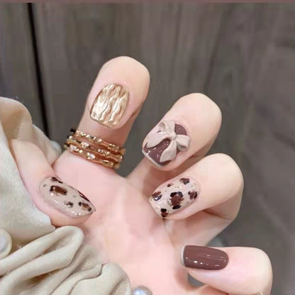 Bride student girl fake nail Press on nails false nails with healthy glue tool DIY nails wholesale good price
