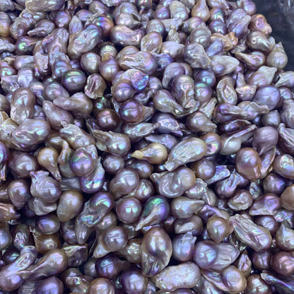 wholesale Natural freshwater pearls purple Baroque pearls