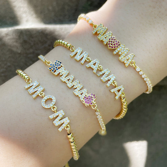 MOM Bracelets wholesale OEM LOGO customized birthday surprise gifts
