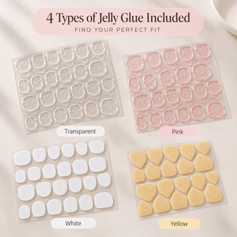 White beads flower Hand made Press on nails with free bracelet for promotion