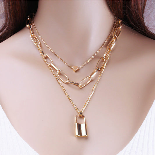 Lock Chain Necklace Wholesale