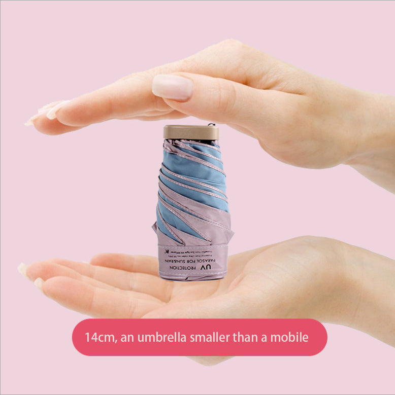 Mini Folding Pocket Umbrella for OEM wholesale promotional gift