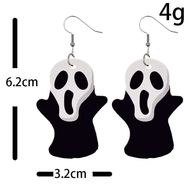 Halloween love gifts new cross elf pumpkin scary bat Halloween earrings jewelry for women factory wholesale retail discount promotion OEM