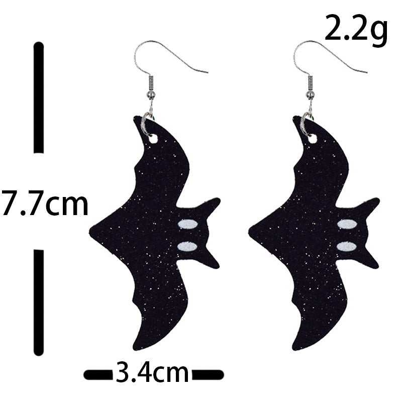 Halloween love gifts new cross elf pumpkin scary bat Halloween earrings jewelry for women factory wholesale retail discount promotion OEM