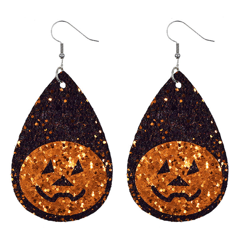 Halloween love gifts new cross elf pumpkin scary bat Halloween earrings jewelry for women factory wholesale retail discount promotion OEM