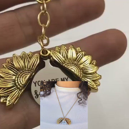 A surprise gift to her amazing gift to yourself sunflower necklace open and close flexiable adjustable jewerlry for women girls gift for girlfriend boyfriend sisters family friends Christmas birthday gift free shipping discount promotion